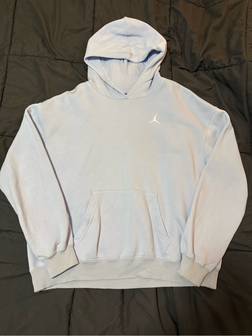 Jordan Light Blue Hooded Pullover with Jumpman